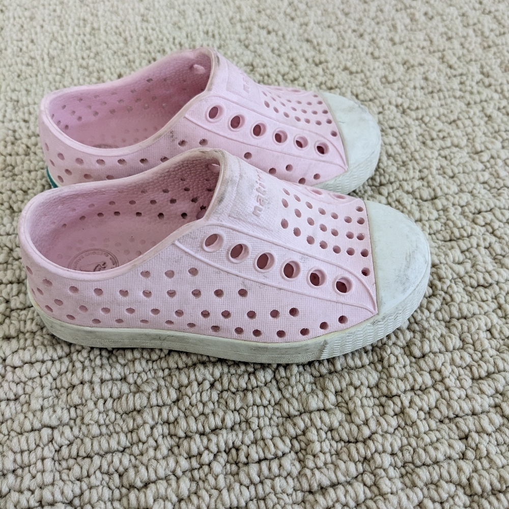 Native Milk Pink Toddler Shoe, 5